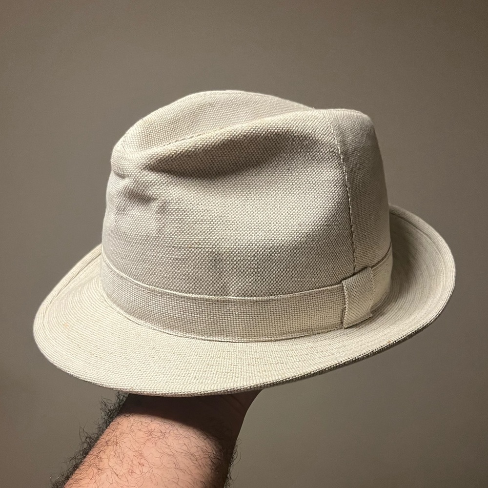 Banana Republic Cream Color Fedora Hat Medium/Small